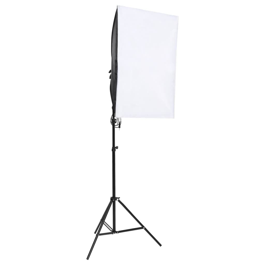 vidaXL Kit studio foto cu set de lumină și fundal