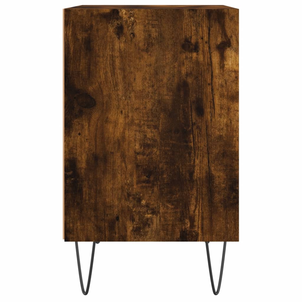 vidaXL Noptieră, stejar fumuriu, 40x30x50 cm, lemn compozit