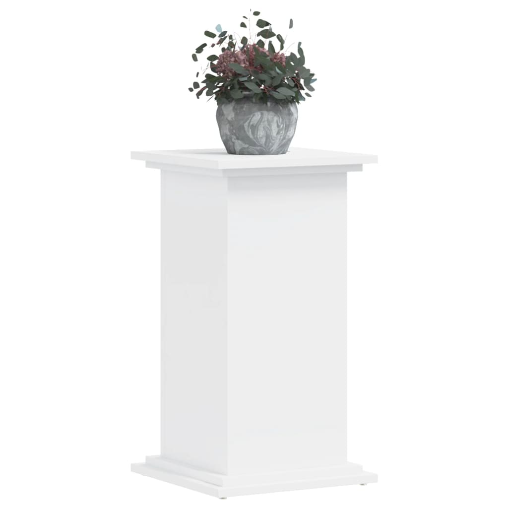 vidaXL Suport de plante, alb, 33x33x60 cm, lemn prelucrat