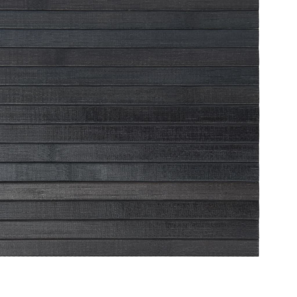 vidaXL Covor dreptunghiular, gri, 60x200 cm, bambus