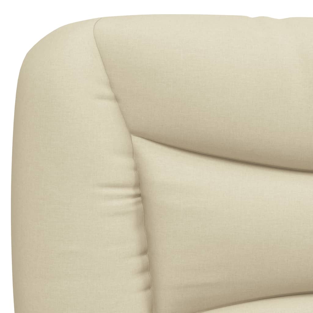 vidaXL Pernă pentru tăblie de pat, crem, 90 cm, material textil