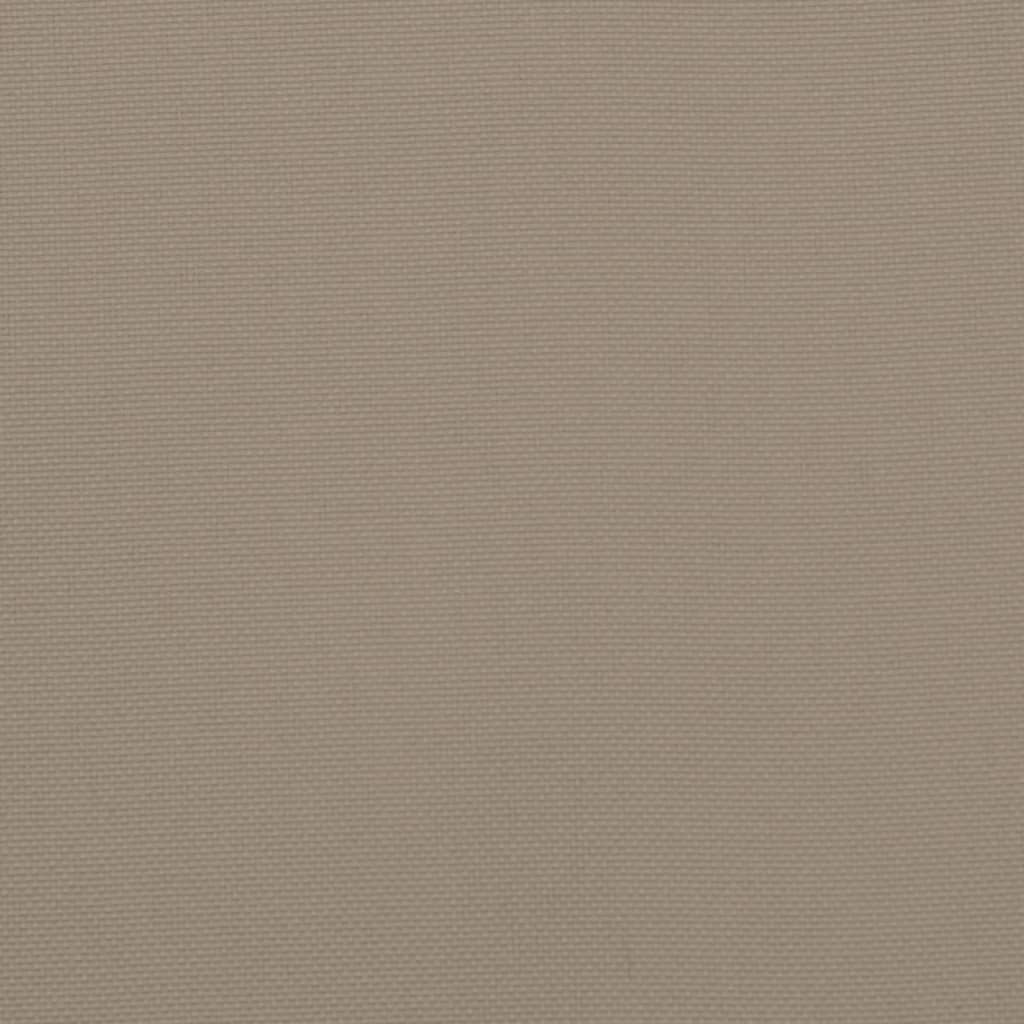 vidaXL Pernă bancă grădină, gri taupe 120x(50+50)x7cm material oxford