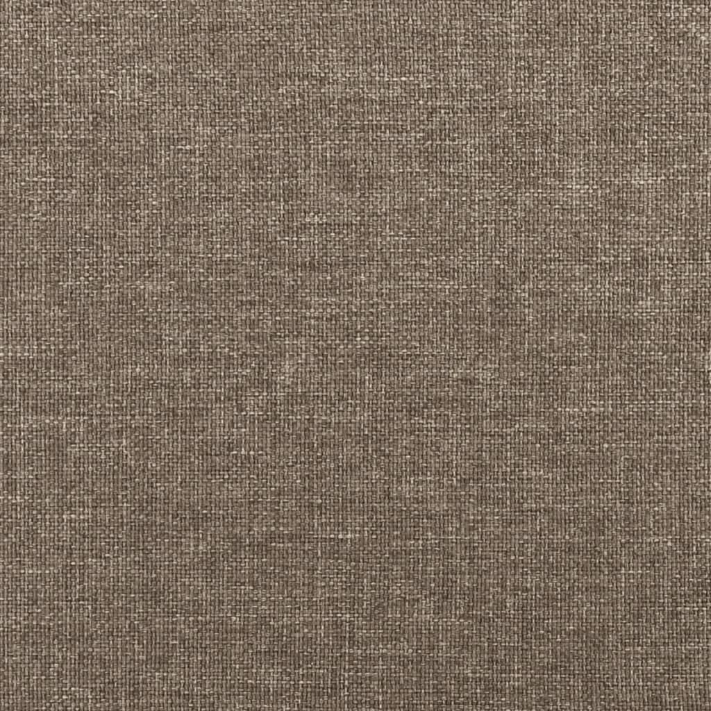 vidaXL Saltea de pat cu arcuri, gri taupe, 90x190x20 cm, textil