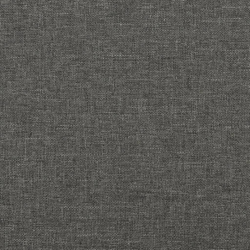 vidaXL Tăblii de pat, 2 buc, gri închis, 90x5x78/88 cm, textil