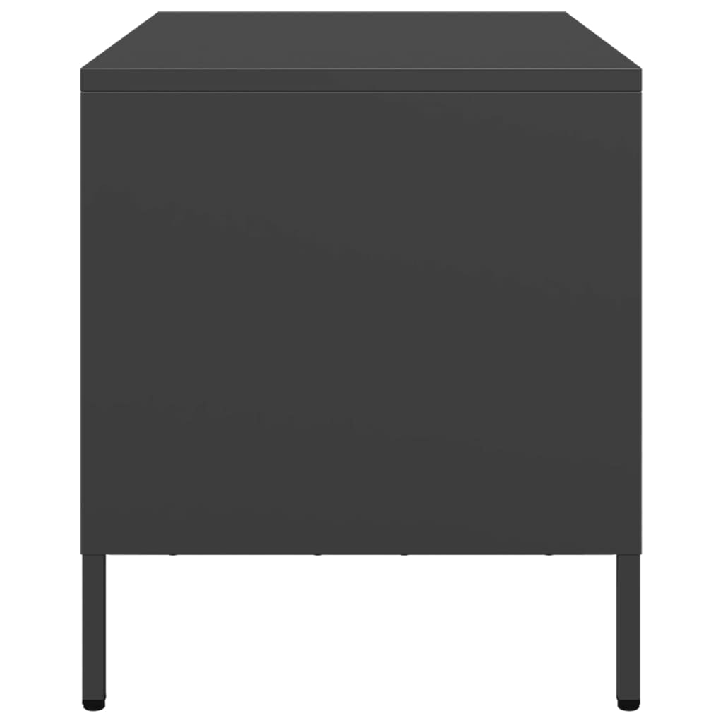 vidaXL Dulap TV, negru, 68x39x43,5 cm, oțel laminat la rece