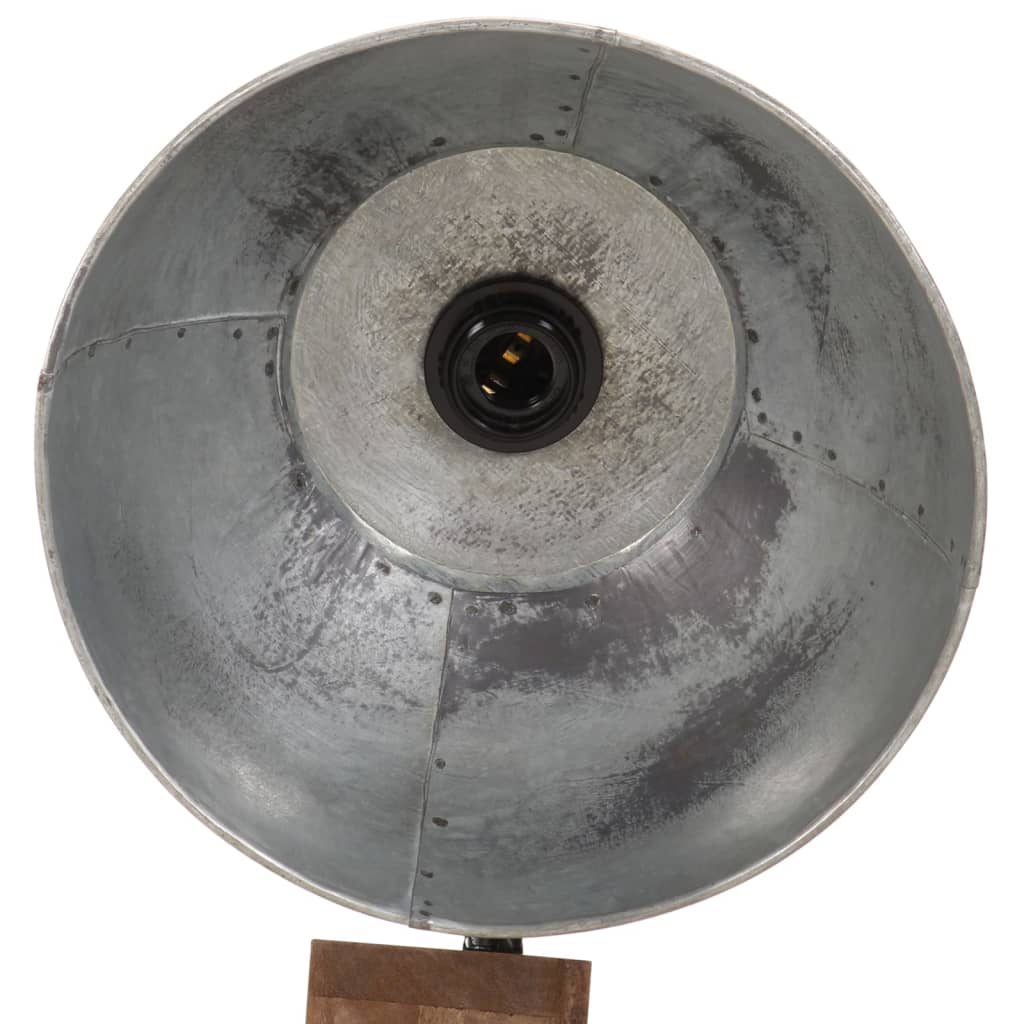 vidaXL Lampă de podea 25 W, argintiu vintage, 45x45x120 cm, E27