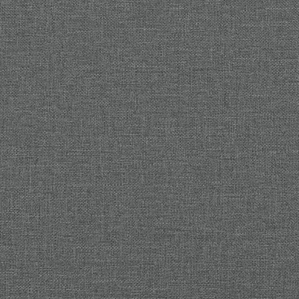 vidaXL Pat de zi cu extensie, gri închis, 90x190 cm, textil