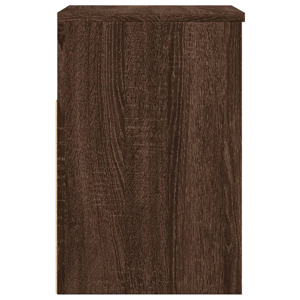 vidaXL Bancă pentru pantofi stejar maro 60x30x45 cm lemn prelucrat