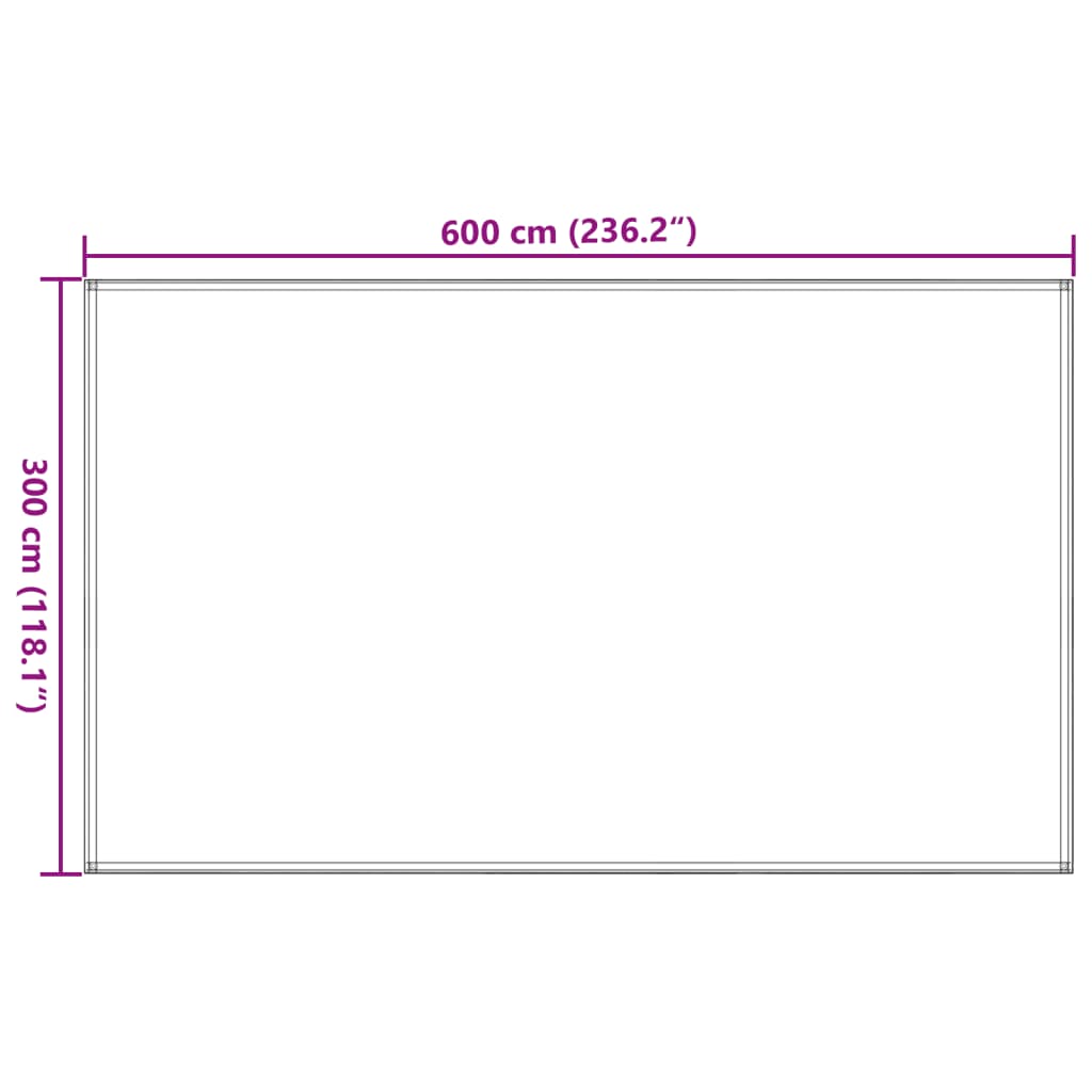 vidaXL Covor pentru cort, albastru, 300x600 cm, HDPE