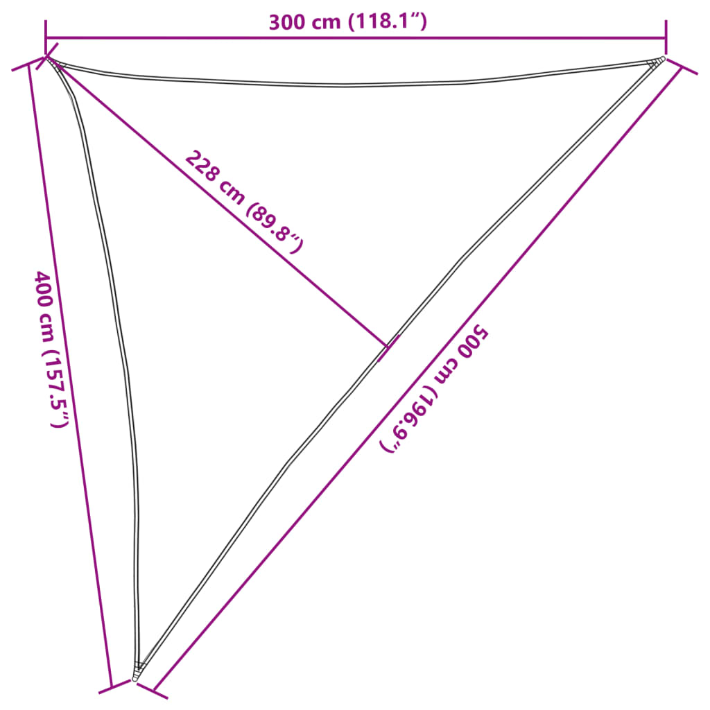 vidaXL Parasolar, gri deschis, 3x4x5 m, 100% poliester Oxford