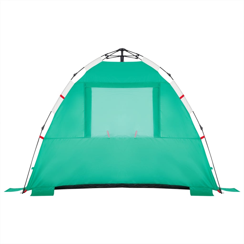 vidaXL Cort camping 3 persoane verde marin impermeabil setare rapidă