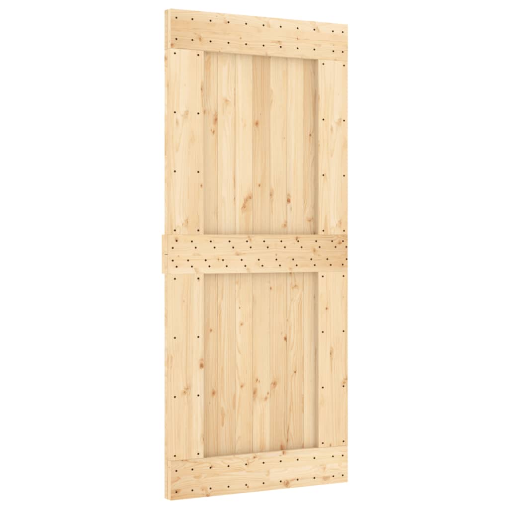 vidaXL Ușă glisantă cu set feronerie, 90x210 cm, lemn masiv de pin