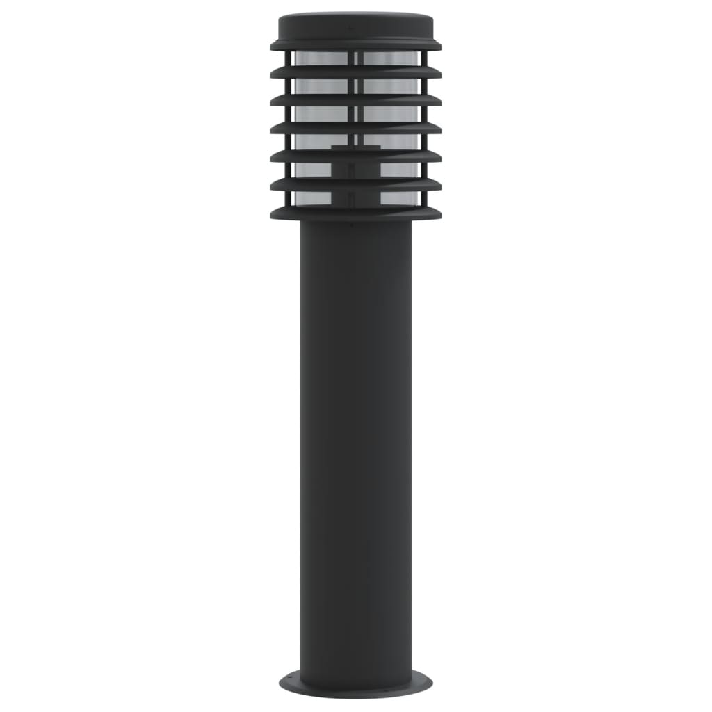 vidaXL Lampă exterioară de podea, negru, 60 cm, oțel inoxidabil