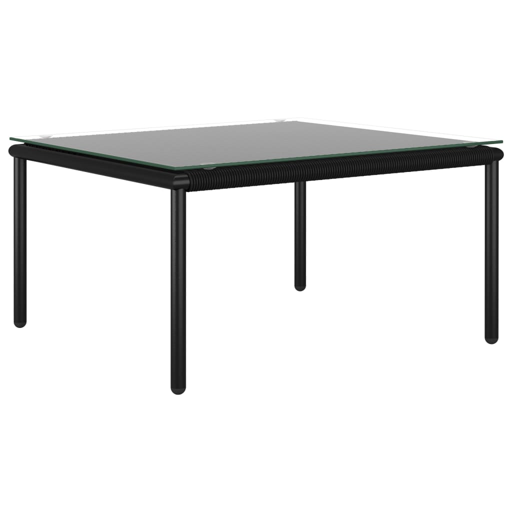 vidaXL Set mobilier de grădină cu perne, 8 piese, negru, PVC