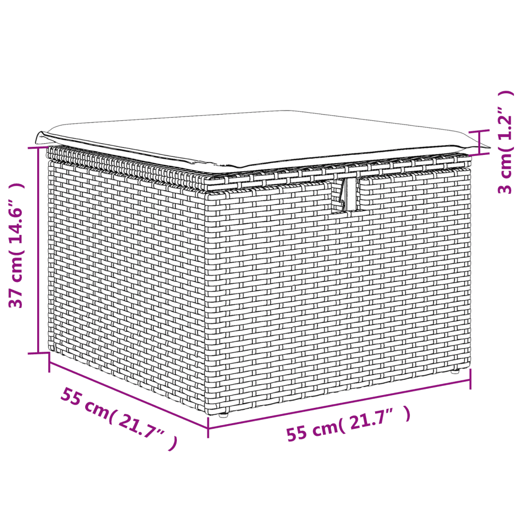 vidaXL Set mobilier de grădină cu perne, 5 piese, negru, poliratan