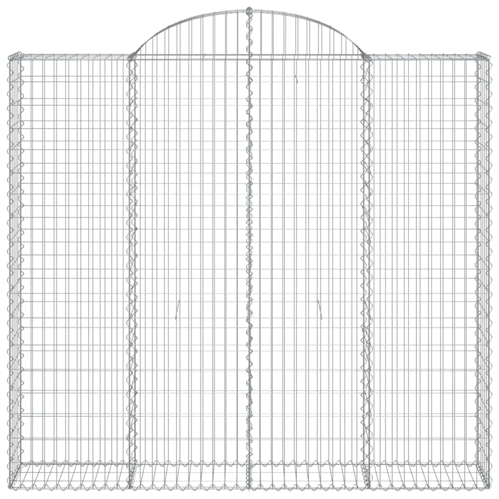 vidaXL Coșuri gabion arcuite 13 buc, 200x50x180/200cm, fier galvanizat