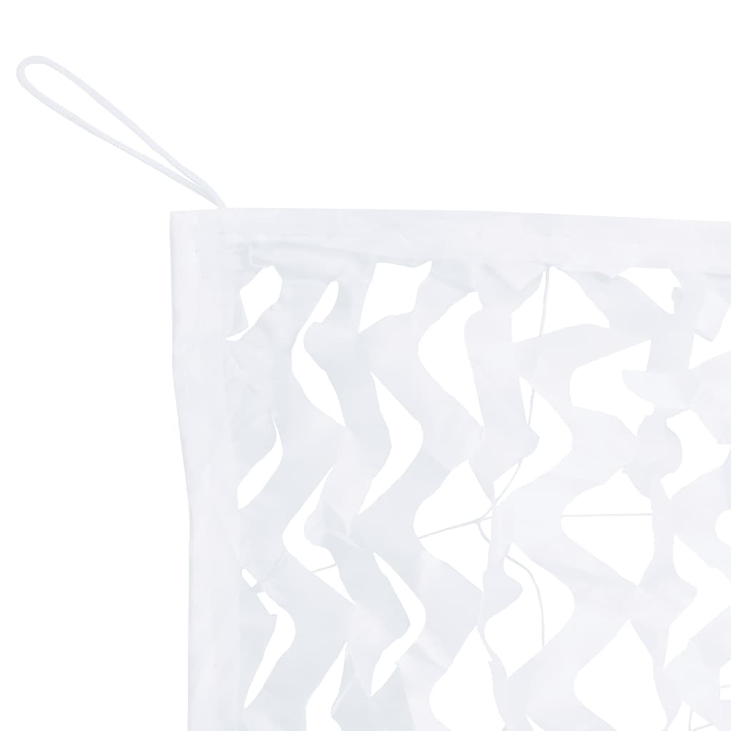 vidaXL Plasă de camuflaj cu geantă de depozitare, alb, 627x290 cm