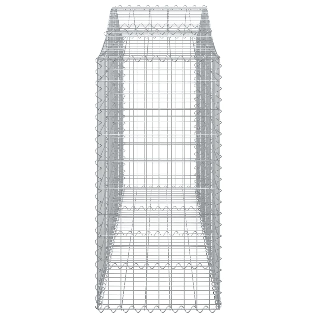 vidaXL Coșuri gabion arcuite 11 buc, 200x50x100/120cm, fier galvanizat