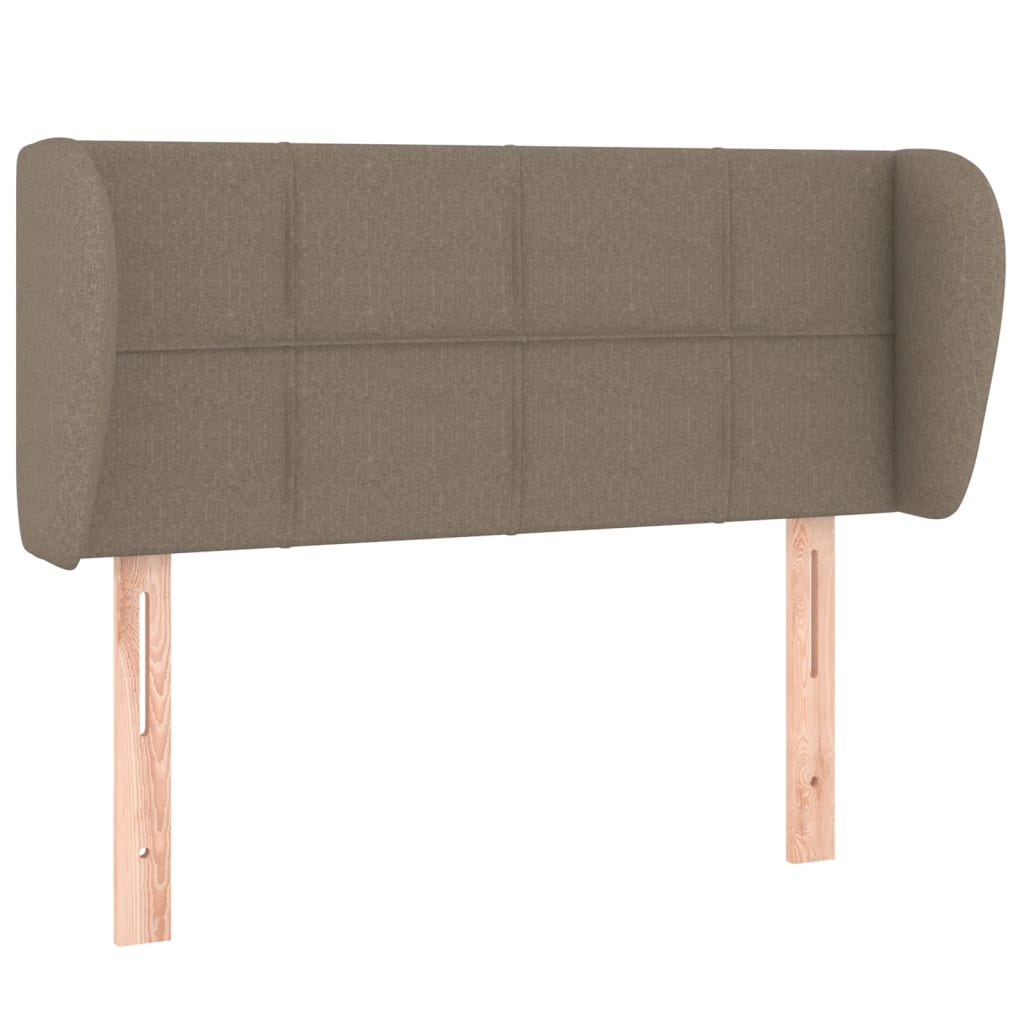 vidaXL Tăblie de pat cu aripioare gri taupe 83x23x78/88 cm textil