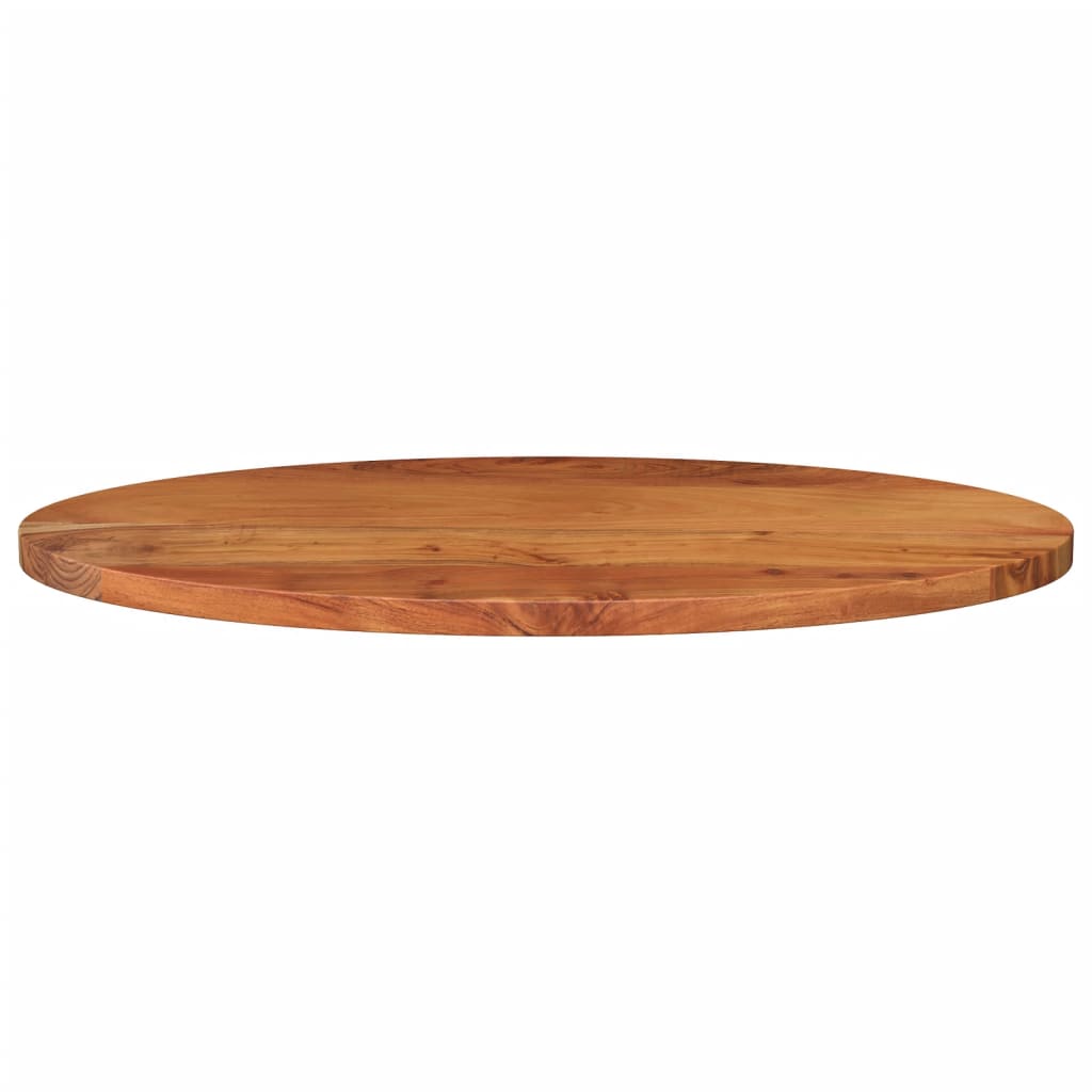 vidaXL Blat de masă oval, 80x40x2,5 cm, lemn masiv de acacia