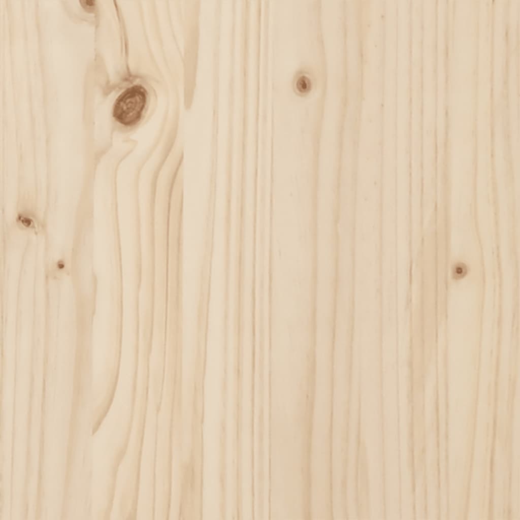vidaXL Pat etajat de copii cu perdele, blå, 90x190 cm, lemn masiv pin