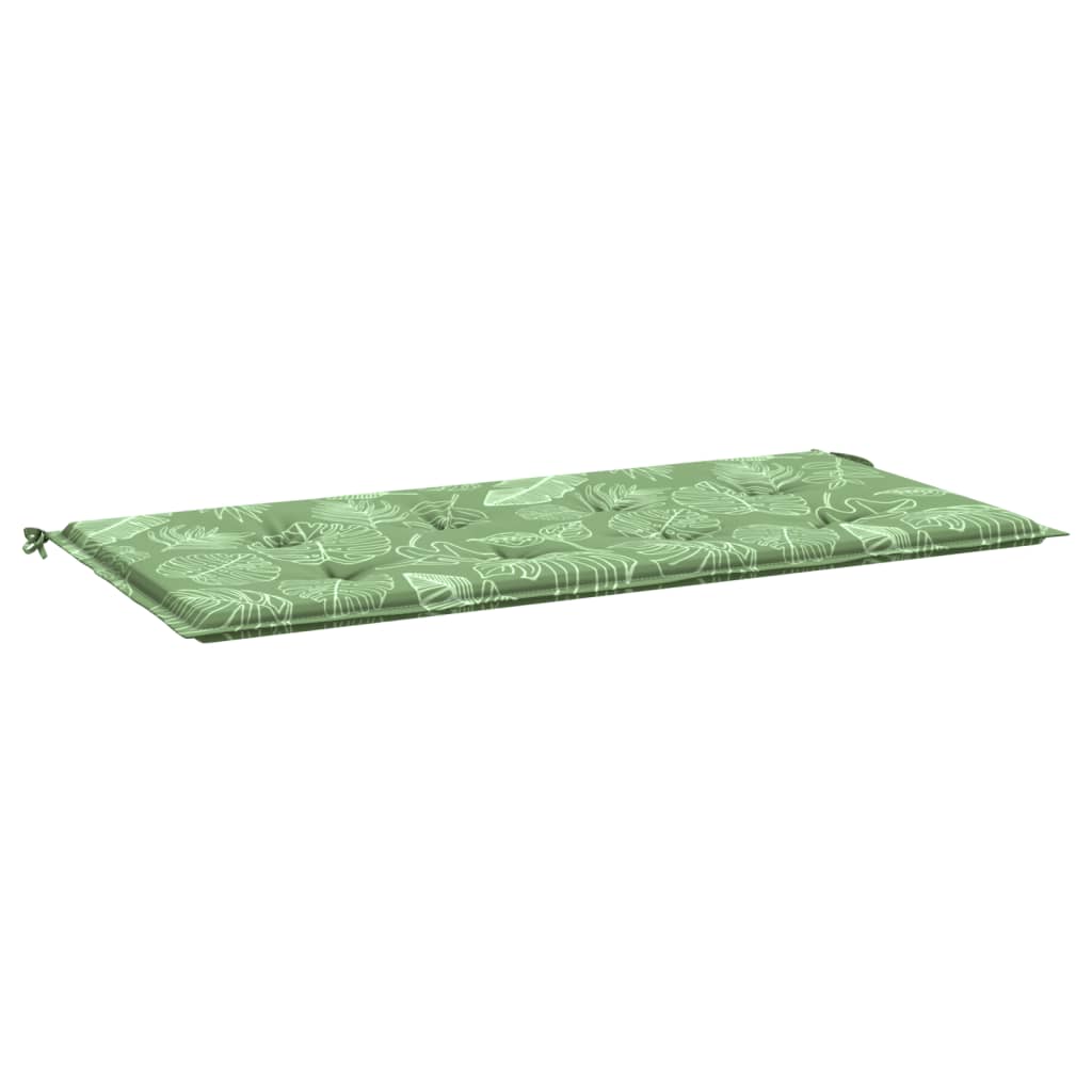 vidaXL Pernă bancă de grădină model frunze, 120x50x3 cm, textil oxford