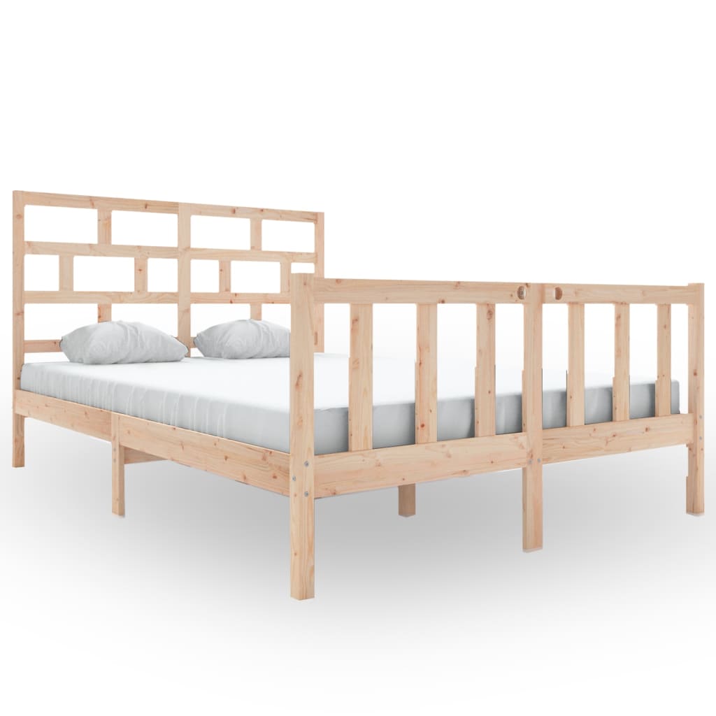 vidaXL Cadru de pat, 160x200 cm, lemn masiv de pin