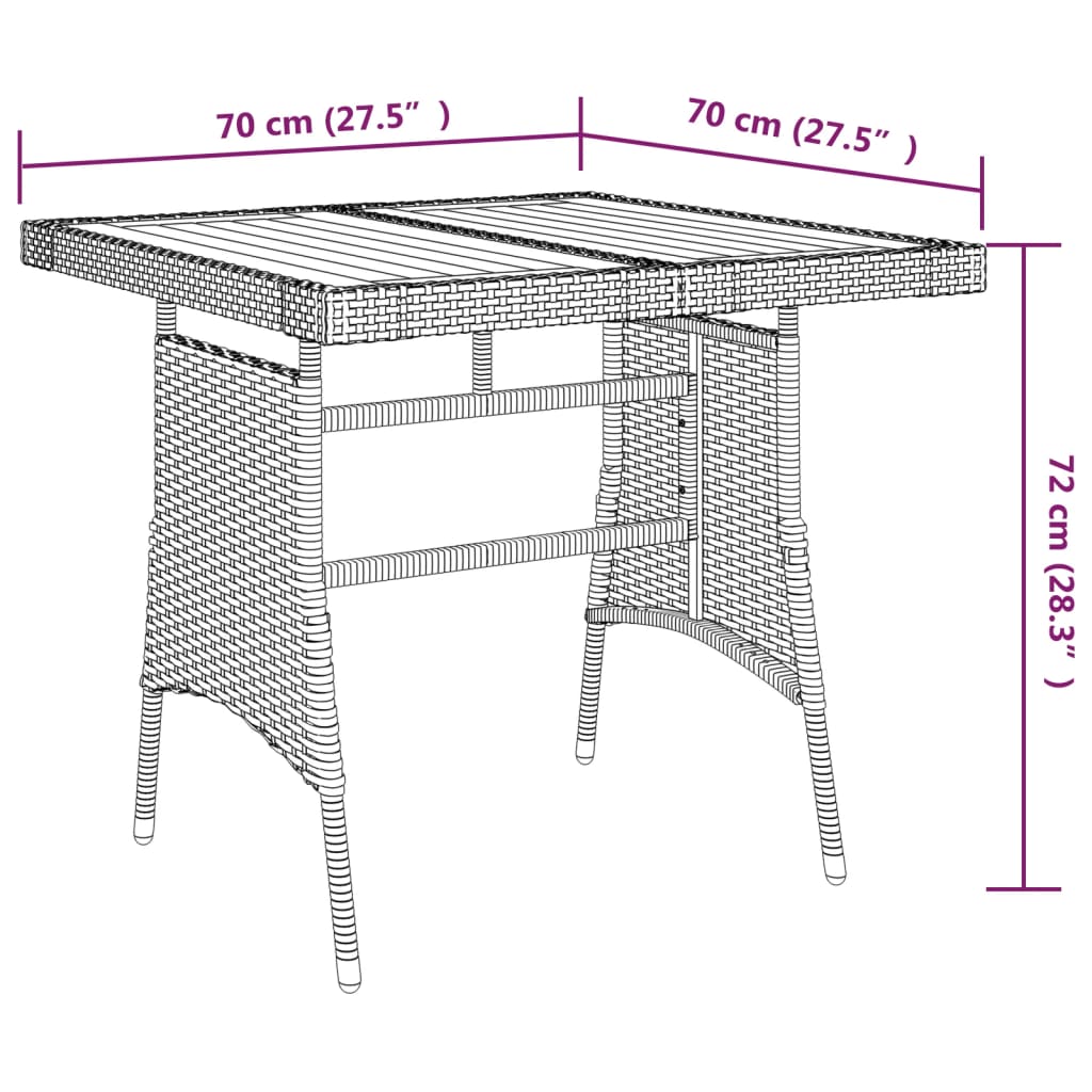 vidaXL Set de mobilier de exterior, 3 piese, gri, poliratan