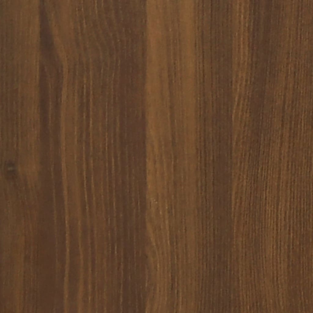 vidaXL Birou cu dulap lateral, stejar maro, lemn prelucrat