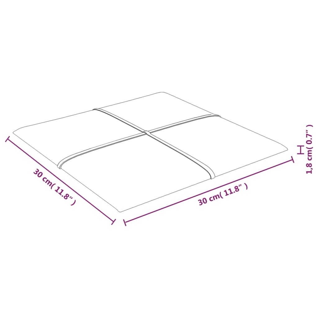 vidaXL Panouri de perete 12 buc. galben 30x30 cm catifea 1,08 m²