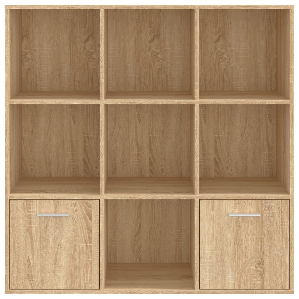 vidaXL Bibliotecă, stejar Sonoma, 98 x 30 x 98 cm, lemn prelucrat