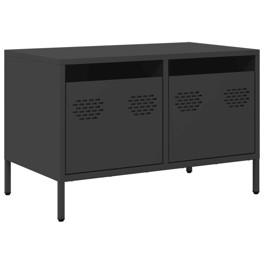 vidaXL Dulap TV, negru, 68x39x43,5 cm, oțel laminat la rece