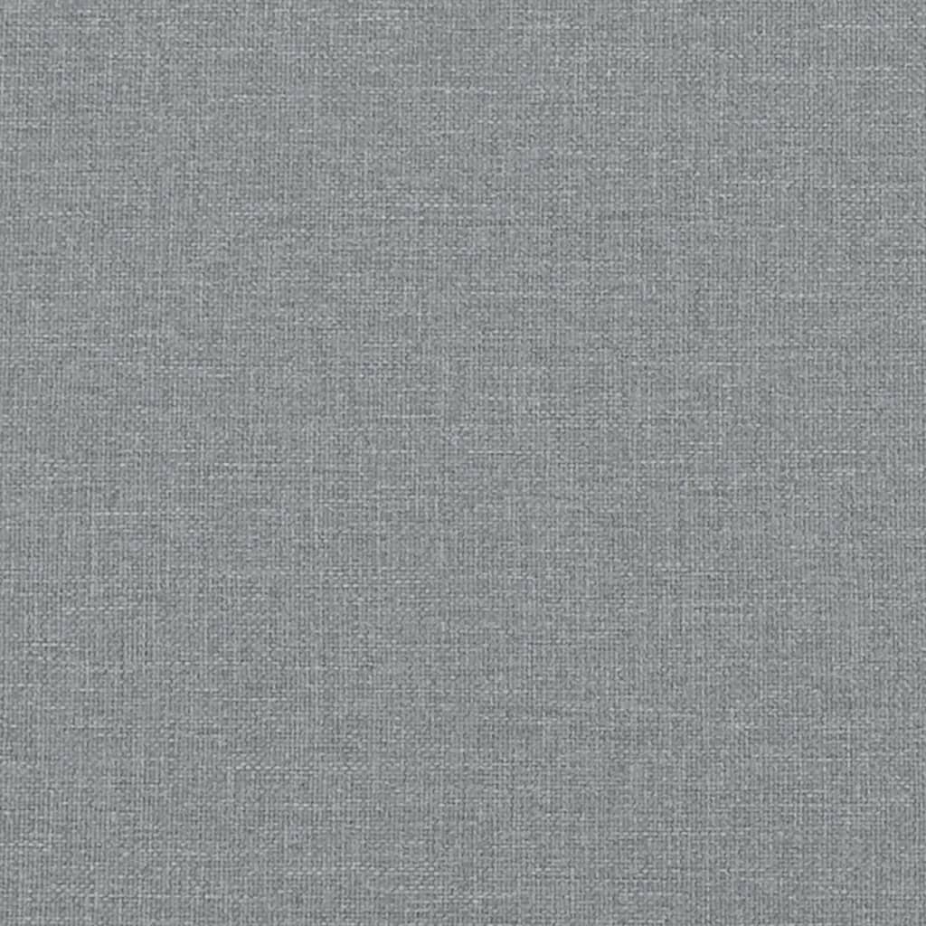 vidaXL Cadru de pat, gri deschis, 80x200 cm, textil