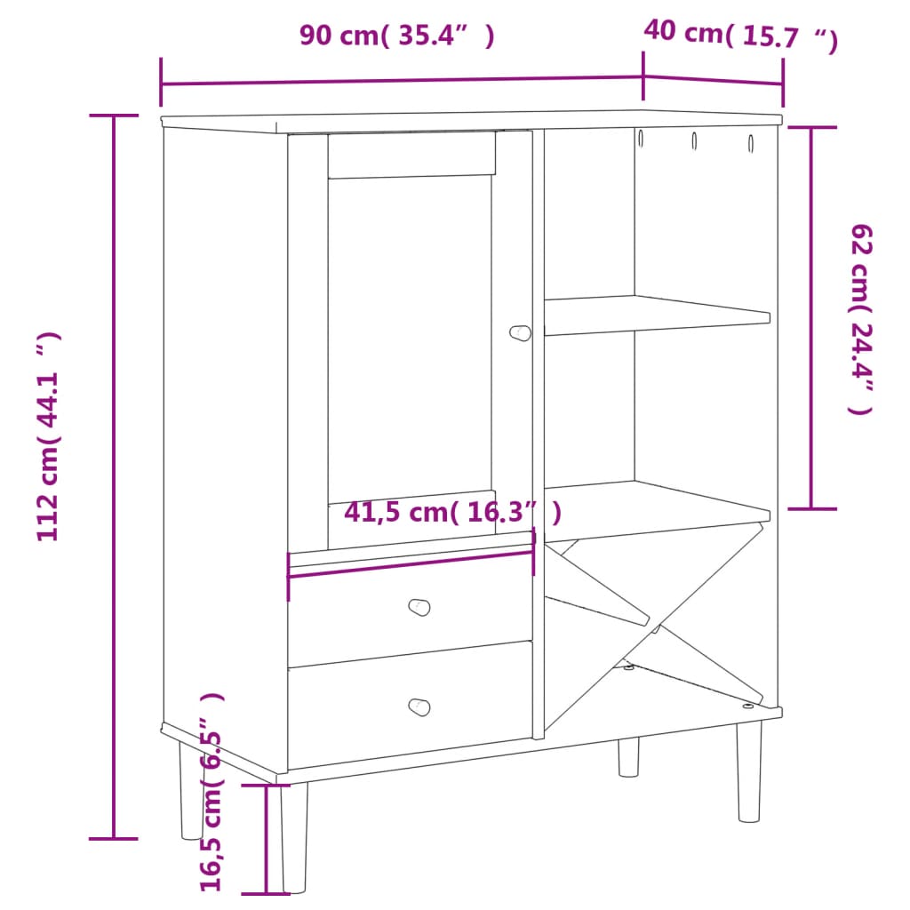 vidaXL Dulap înalt SENJA aspect ratan maro, 90x40x112cm