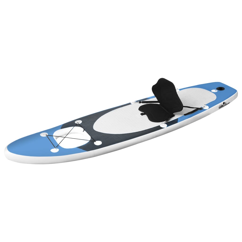 vidaXL Set placă paddleboarding gonflabilă, albastru, 300x76x10 cm