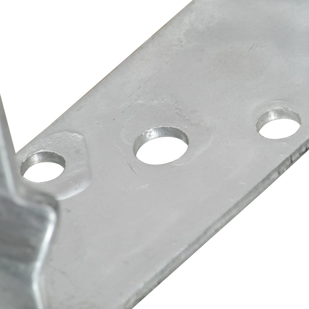 vidaXL Ancore de gard, 6 buc., argintiu, 12x6x15 cm, oțel galvanizat