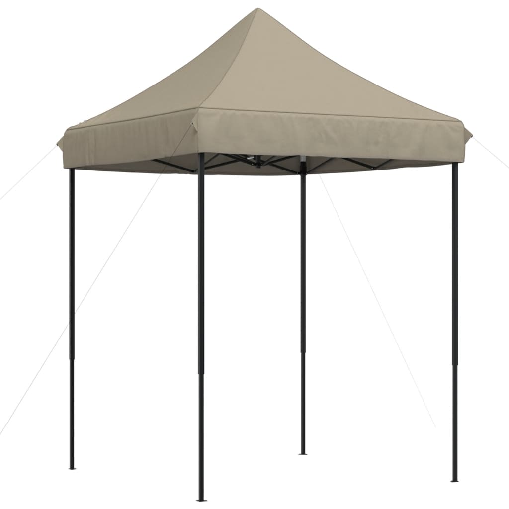 vidaXL Cort de petrecere pliabil Pop-Up, taupe, 200x200x306 cm