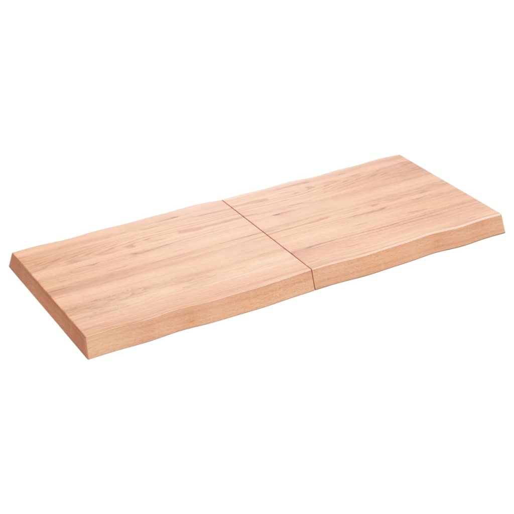 vidaXL Blat masă, 120x50x(2-6) cm, maro, lemn tratat contur organic