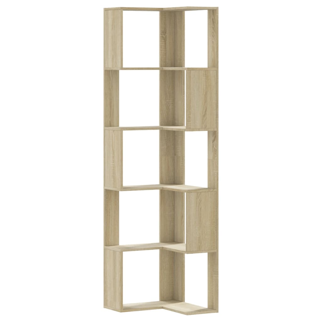 vidaXL Bibliotecă 5 niveluri stejar sonoma 50x50x179cm lemn prelucrat