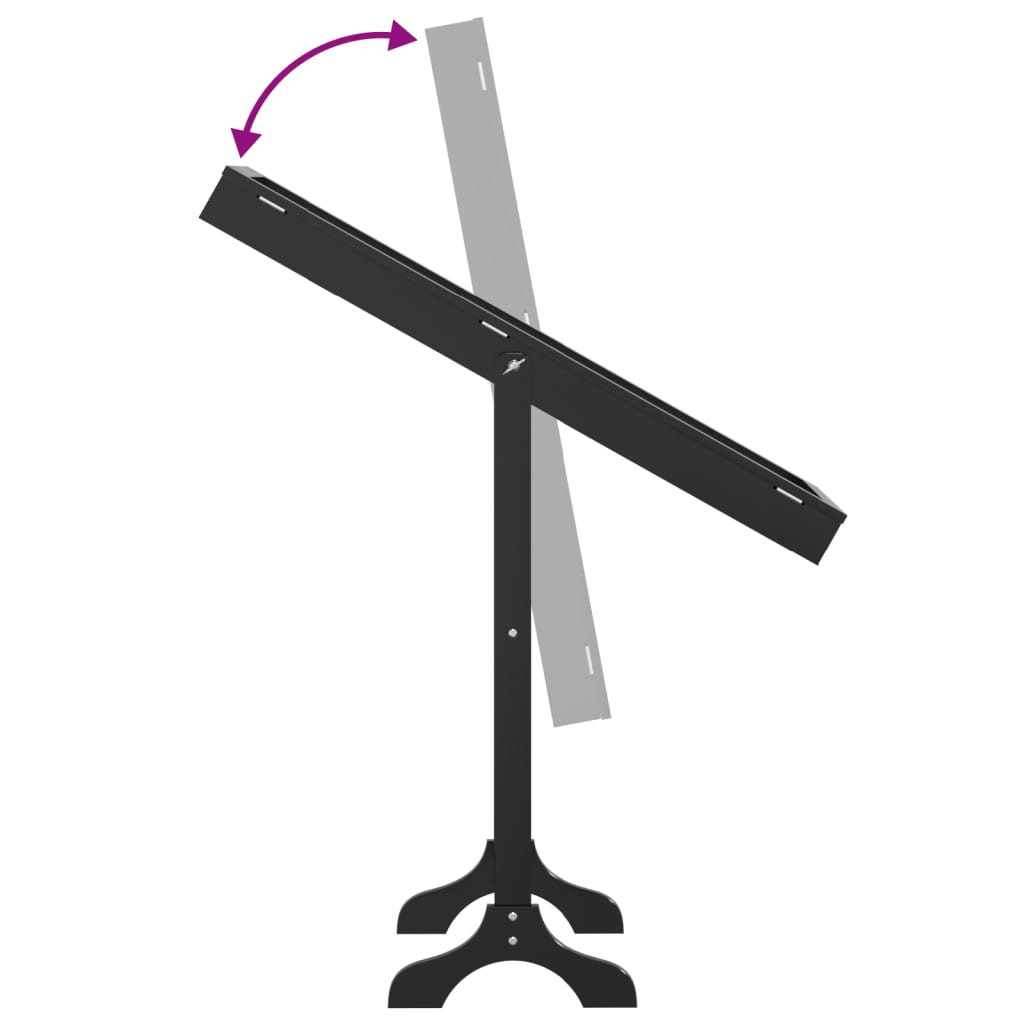 vidaXL Oglindă de sine stătătoare, negru, 34x37x146 cm