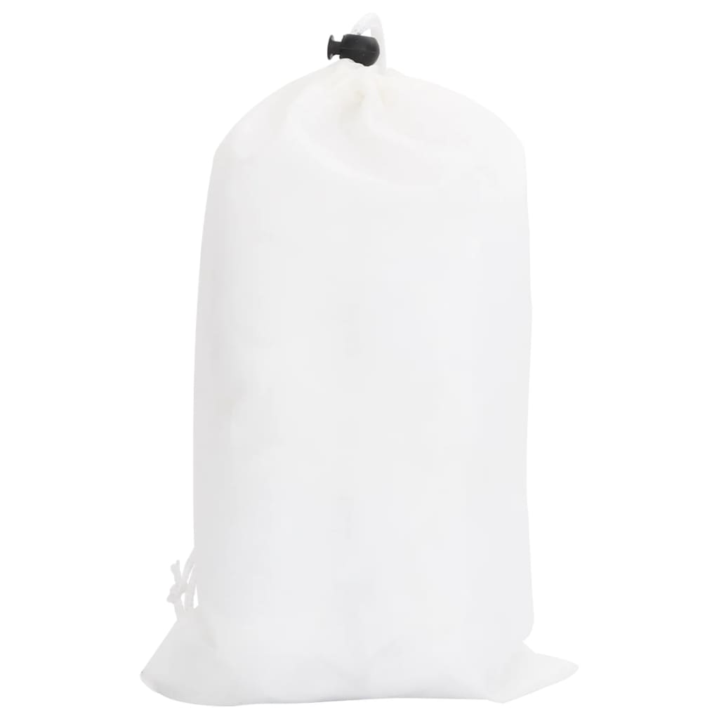 vidaXL Plasă de camuflaj cu geantă de depozitare, alb, 412x144 cm