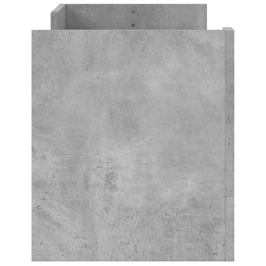 vidaXL Comodă TV, gri beton, 100x35x40 cm, lemn prelucrat