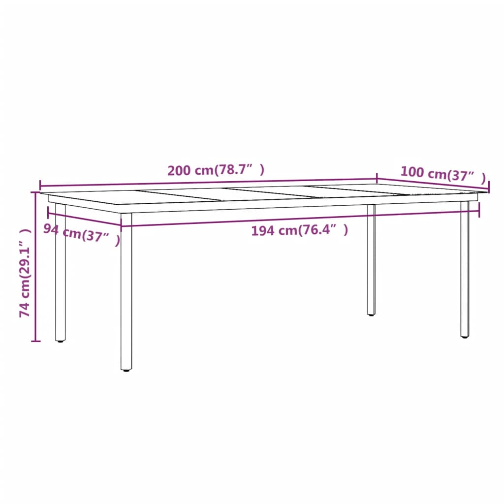 vidaXL Set mobilier de grădină cu perne, 9 piese, gri și negru