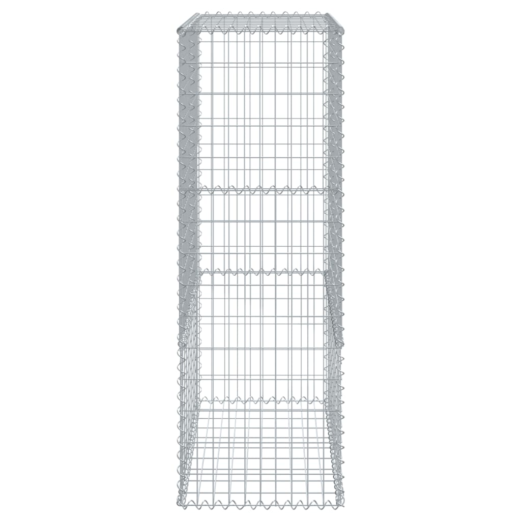 vidaXL Coș gabion cu capac, 100x50x150 cm, fier galvanizat