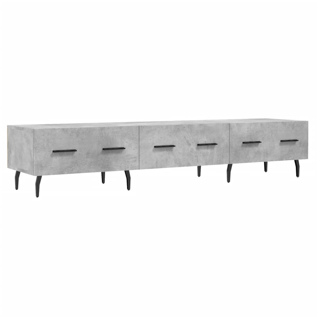 vidaXL Comodă TV, gri beton, 150x36x30 cm, lemn prelucrat