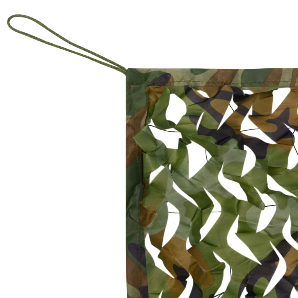 vidaXL Plasă de camuflaj cu geantă de depozitare, verde, 2x3 m