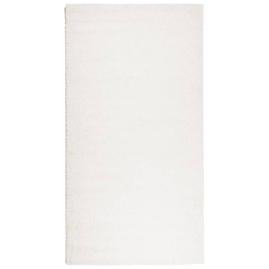 vidaXL Covor pufos "PAMPLONA" cu fire înalte, crem modern, 80x150 cm