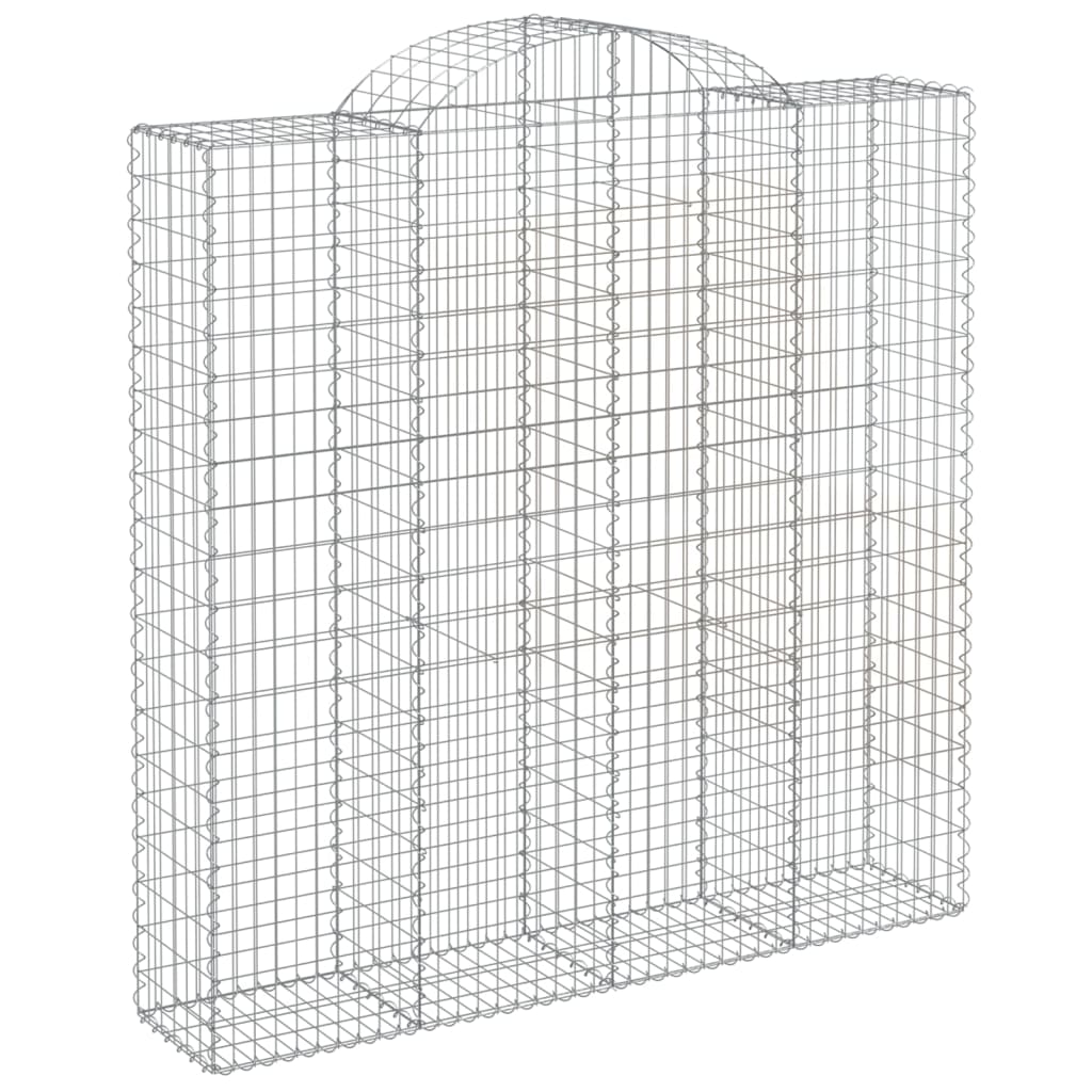 vidaXL Coșuri gabion arcuite, 3 buc 200x50x200/220 cm, fier galvanizat