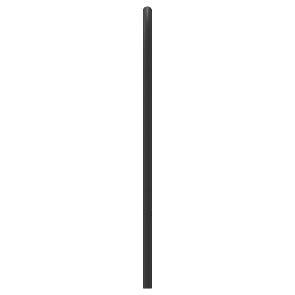 vidaXL Tăblie de pat metalică, negru, 75 cm