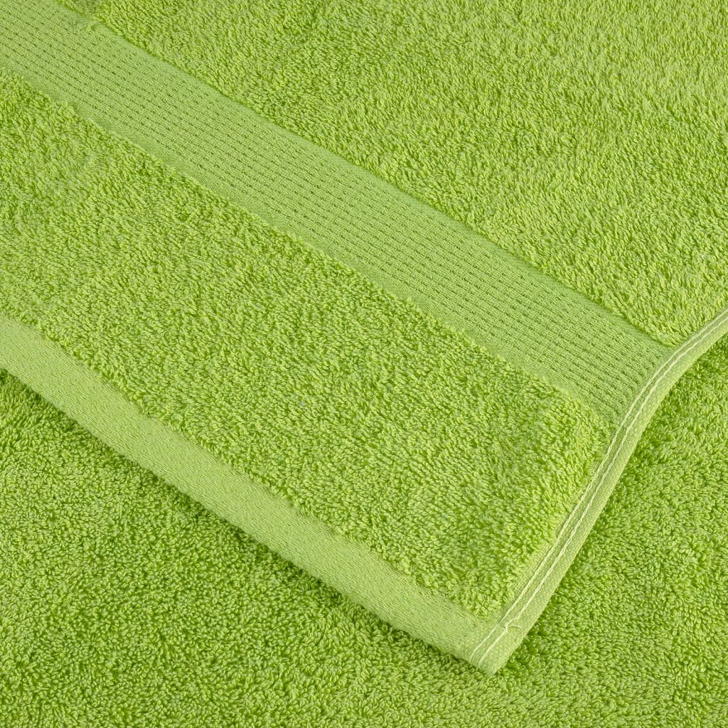 vidaXL Prosoape oaspeți premium SOLUND 10 buc. verde 30x50 cm 600 gsm